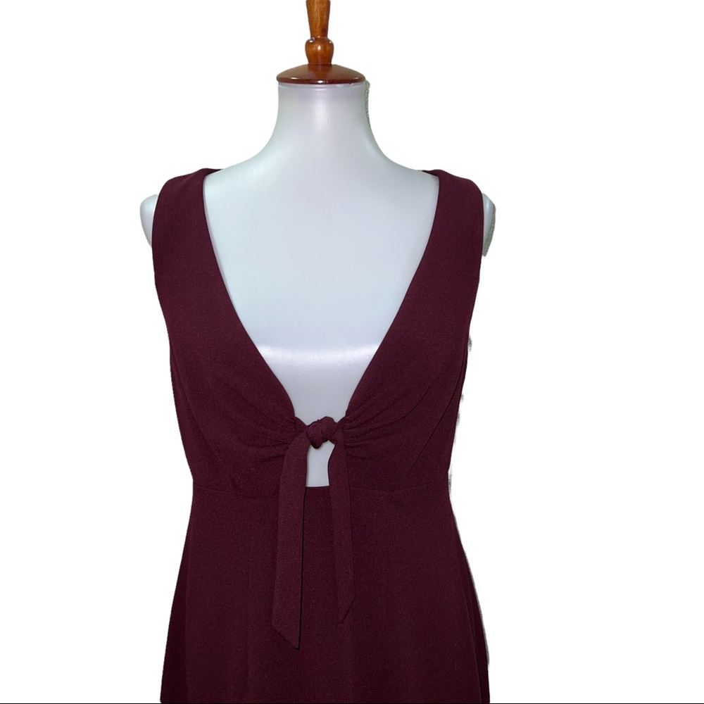 NWT Watters Dress #6812 Gown Open Back Tie Wine Size 10 - Picture 2 of 6